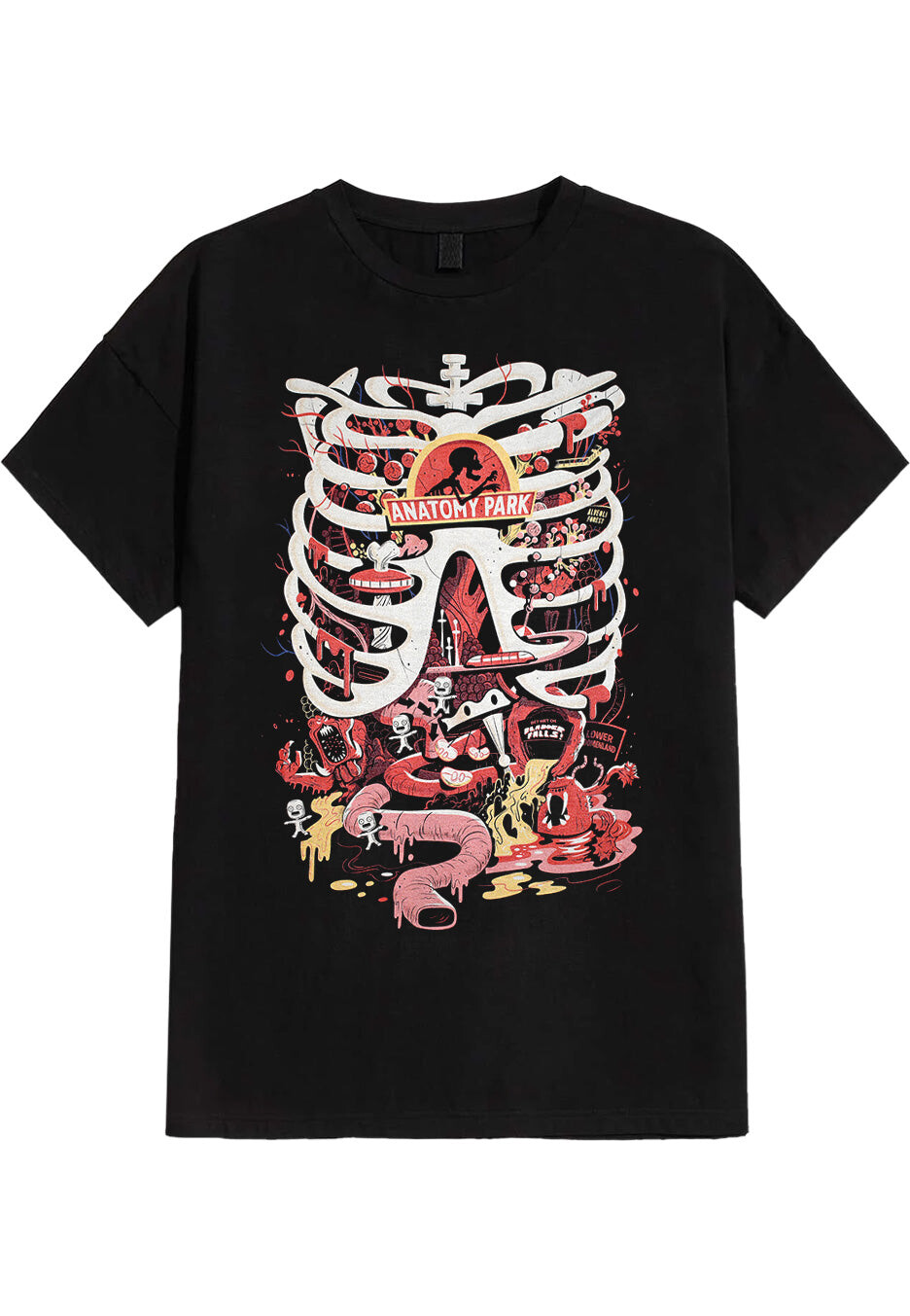 Rick And Morty - Anatomy Park - T-Shirt - black - L - 100% Cotton,Jersey