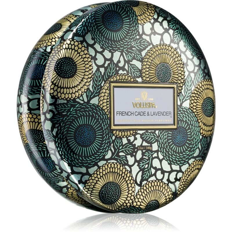VOLUSPA Japonica French Cade Lavender scented candle in a tin 340 g