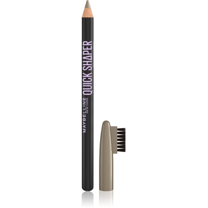MAYBELLINE NEW YORK Quick Shaper precise eyebrow pencil with brush shade 06 Black Brown 1 pc