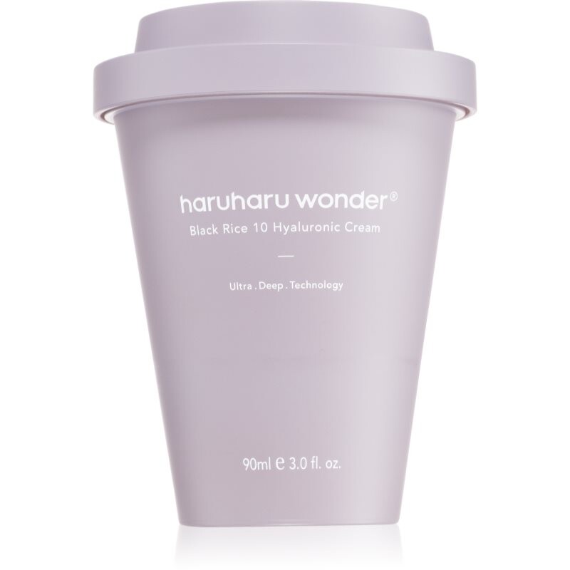 Haruharu Wonder Black Rice 10 Hyaluronic Cream intensive moisturising cream with soothing effect 90 ml