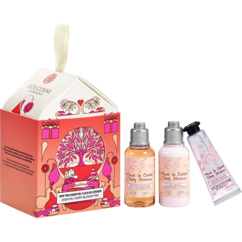 L’Occitane Cherry Blossom Ornament gift set for the body