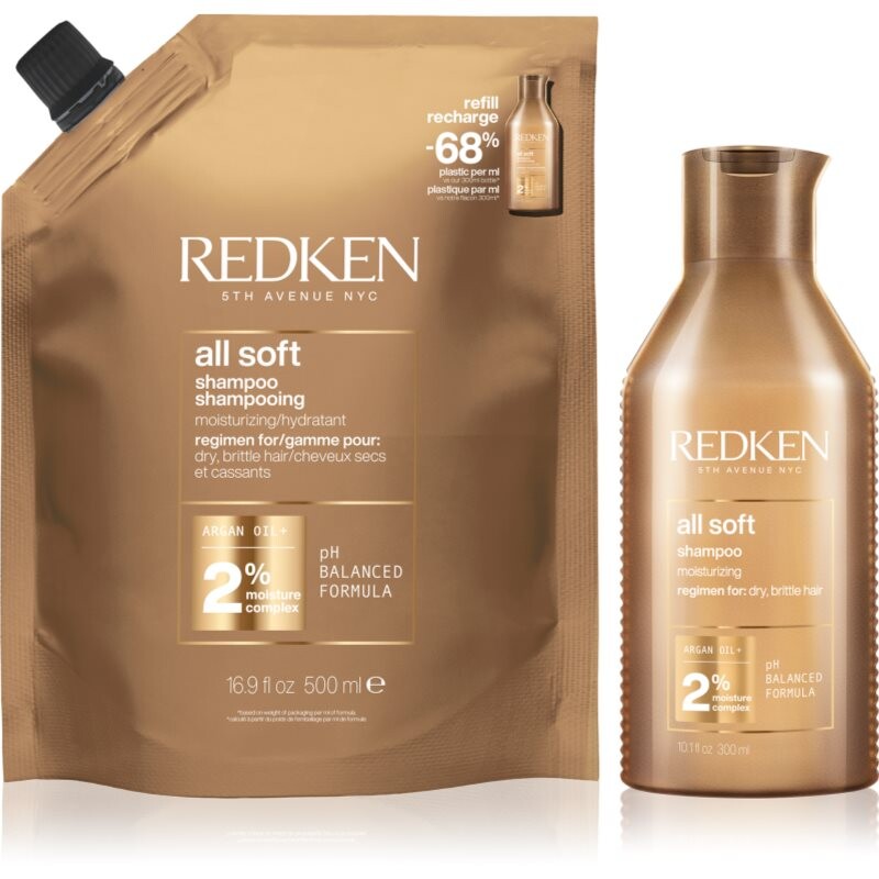 Redken All Soft economy pack for dry and brittle hair