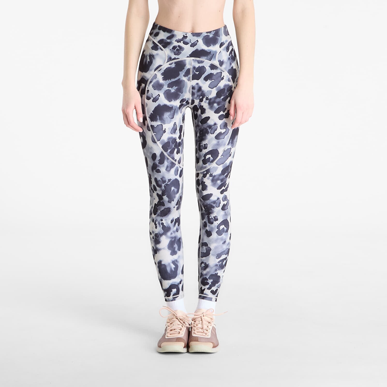 Pants adidas x Stella McCartney Track Pantsr 7/8 Lp Wonder Aluminium/ Black L