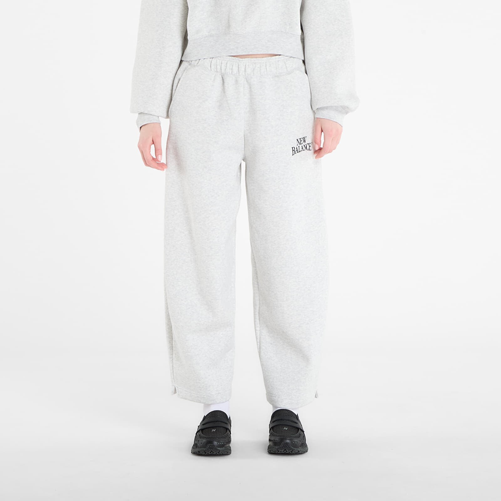 Pants New Balance Linear Heritage Fleece Barrel Pant Ash Heather M