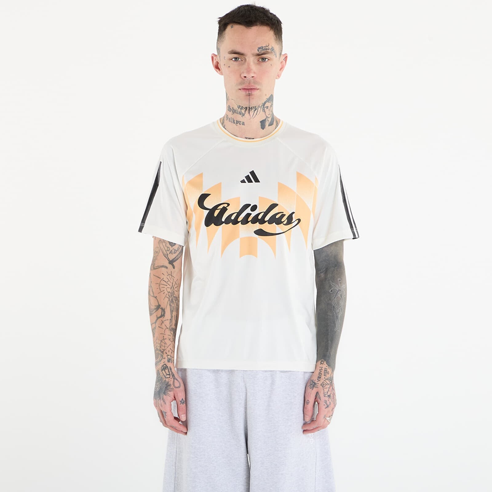 T-shirt adidas M Tiro Gc Ho T Off White/ Black/ Seicta XL