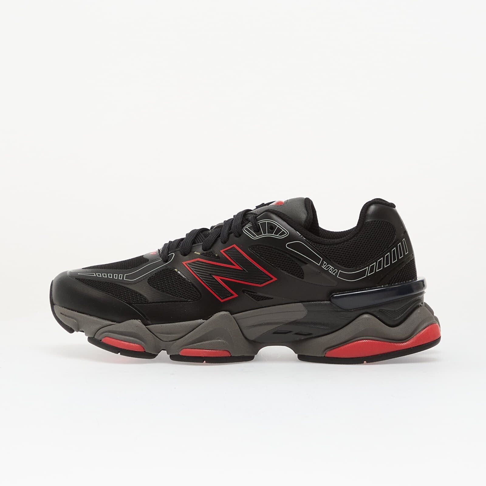 Sneakers New Balance 9060 Black/ Fire Cracker UK 10