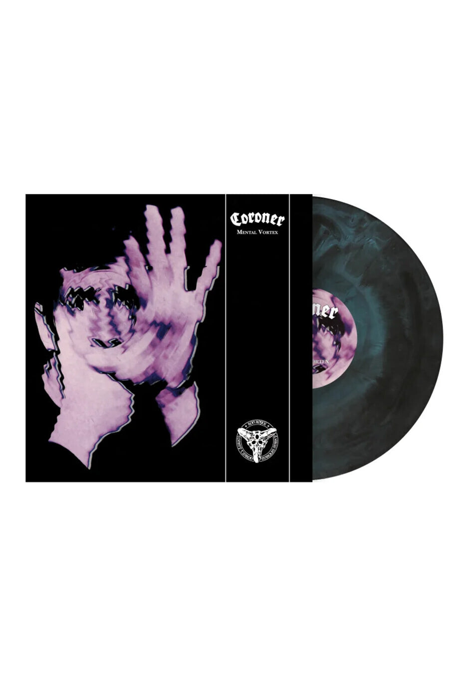 Coroner - Mental Vortex Black/Turquoise - Marbled Vinyl