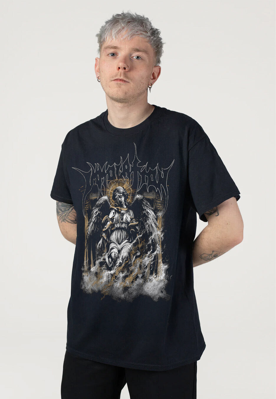 Immolation - Angel Snake - T-Shirt - black - L - 100% Cotton