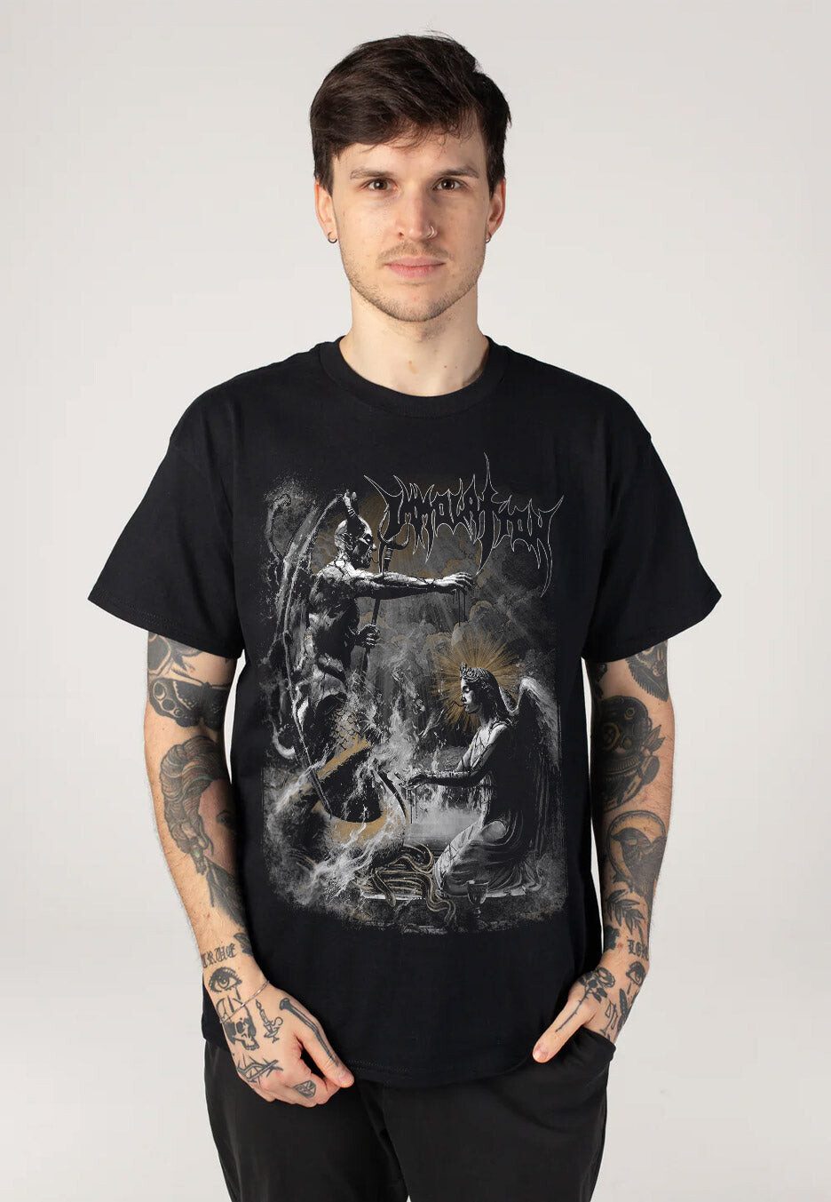 Immolation - Demon Angel - T-Shirt - black - L - 100% Cotton