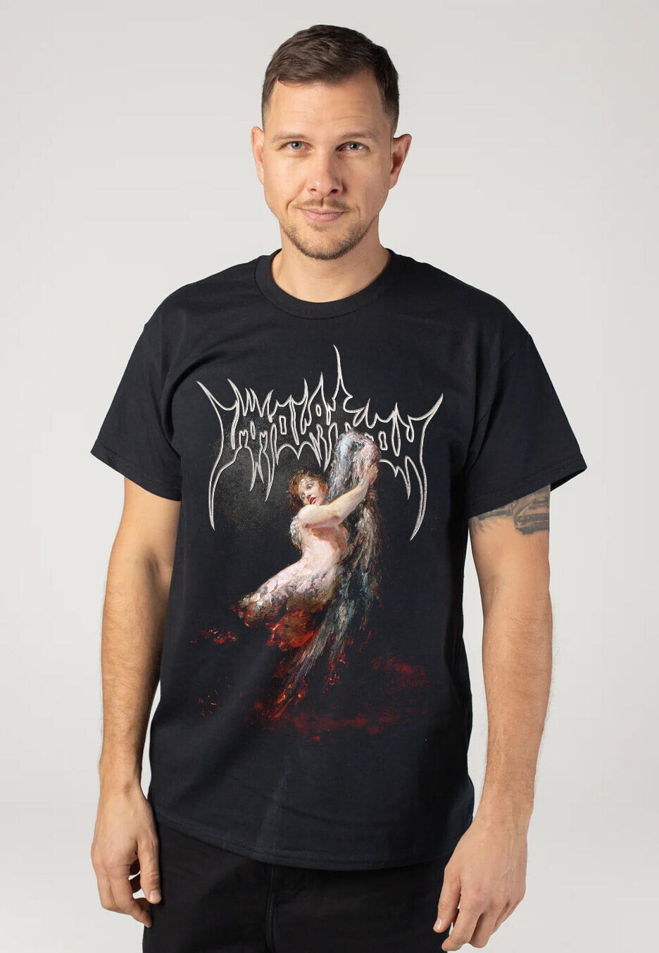 Immolation - Descent - T-Shirt - black - L - 100% Cotton