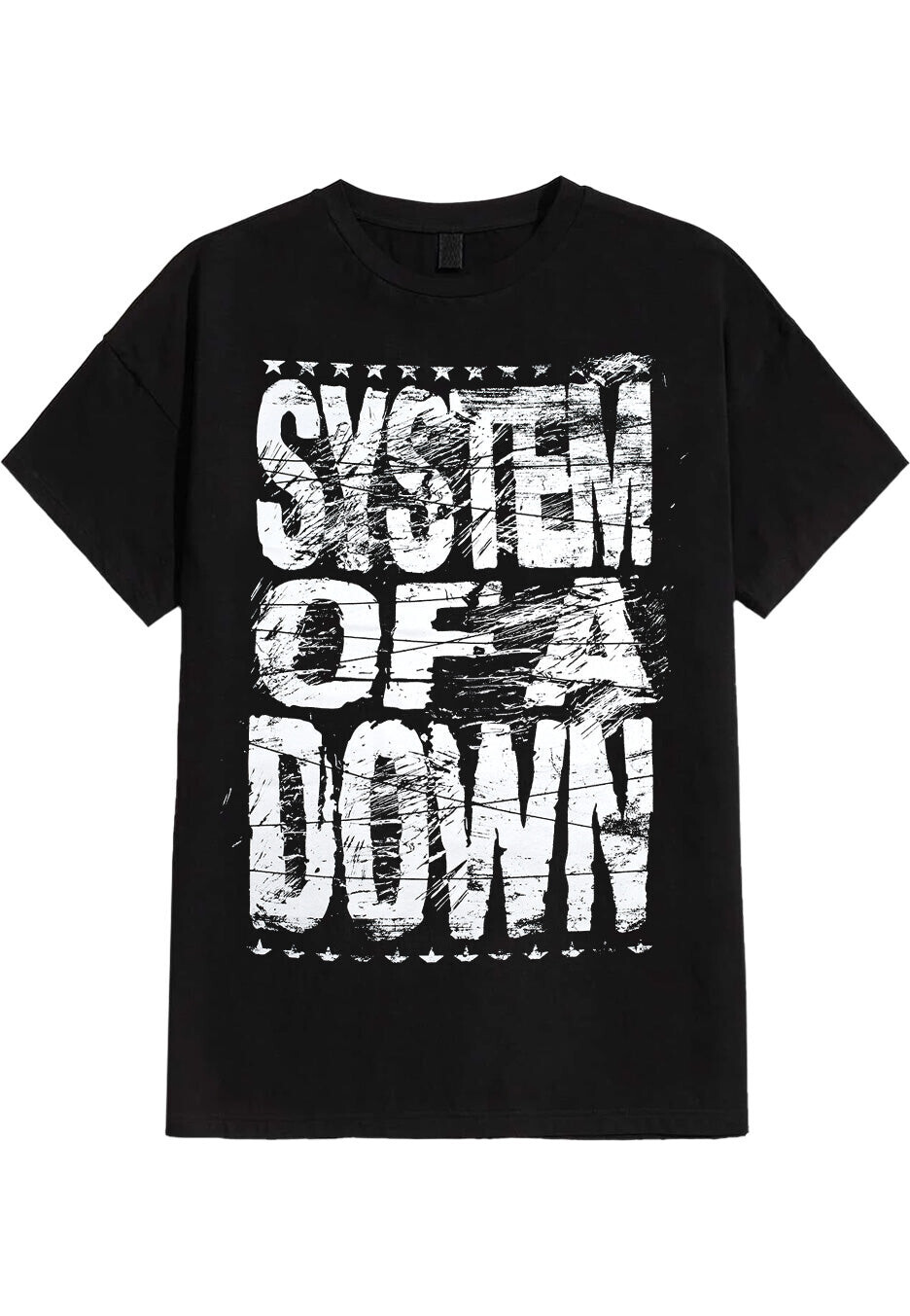 System Of A Down - Distressed Logo - T-Shirt - black - M - 100% Cotton