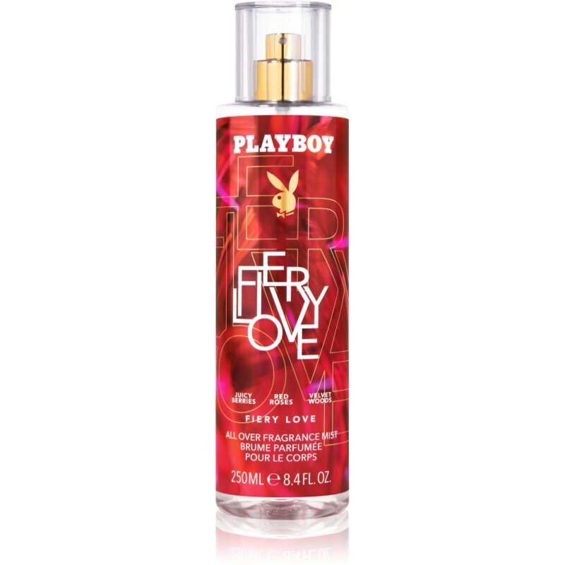 Playboy Fiery Love body spray for women 250 ml