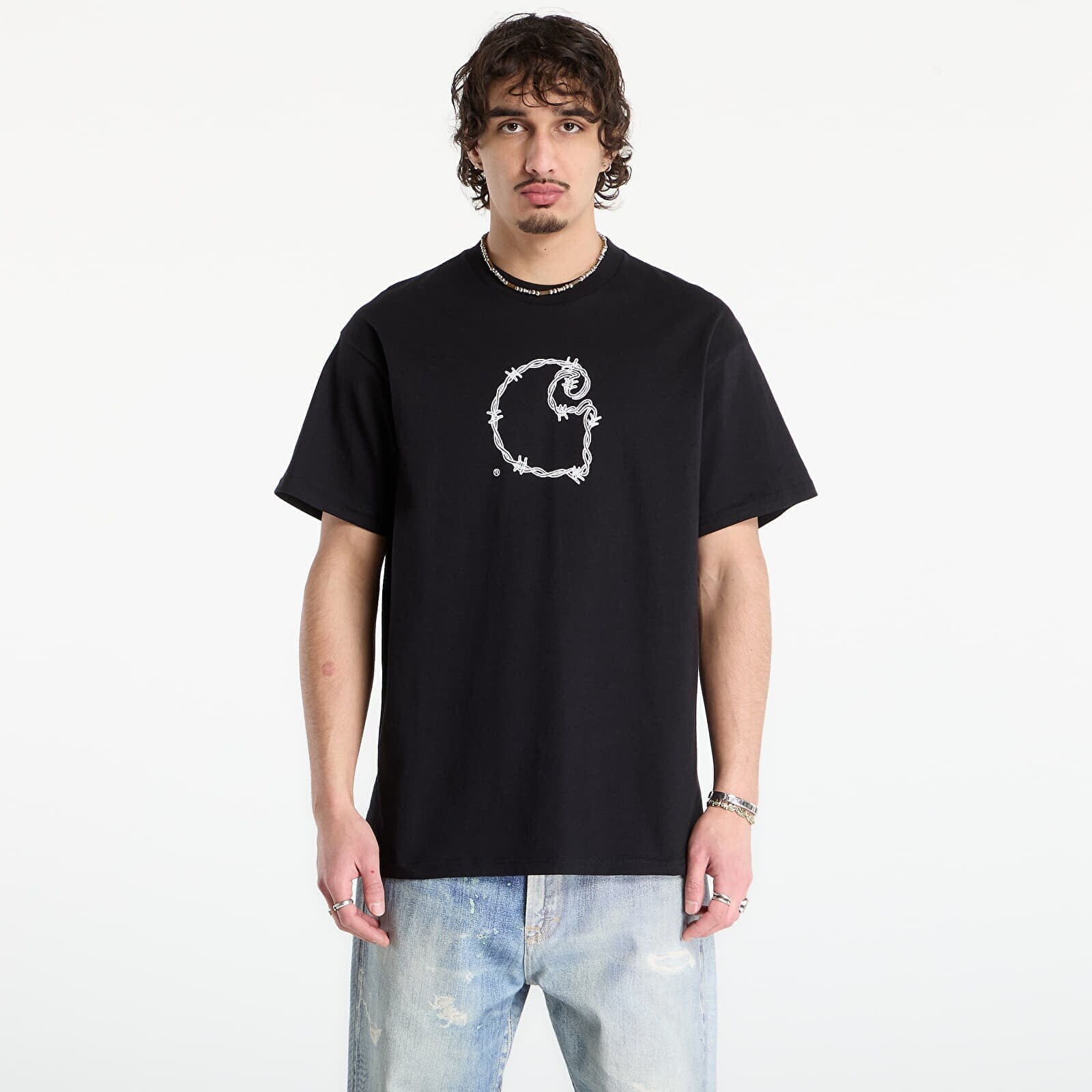 T-shirt Carhartt WIP S/S Barbwire C T-Shirt UNISEX Black L