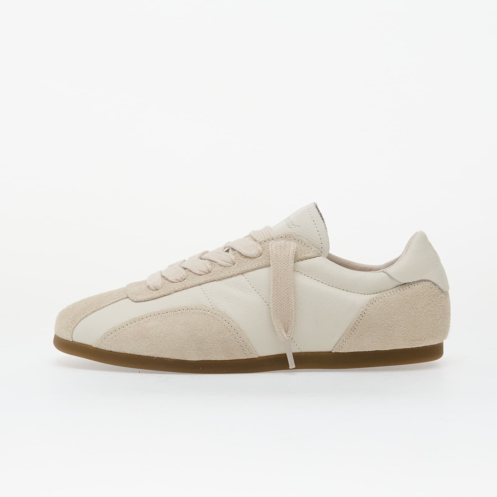 Sneakers REPRESENT Low-Pro Leather Suede Flat White/ Grey UK 8.5