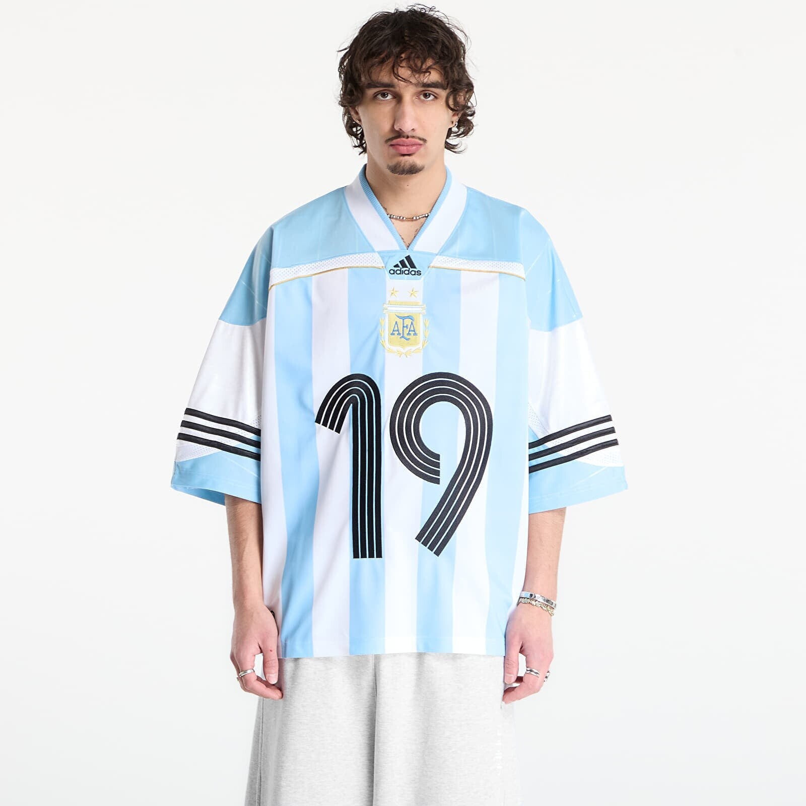 adidas Jersey Clear Blue/ White/ Black L