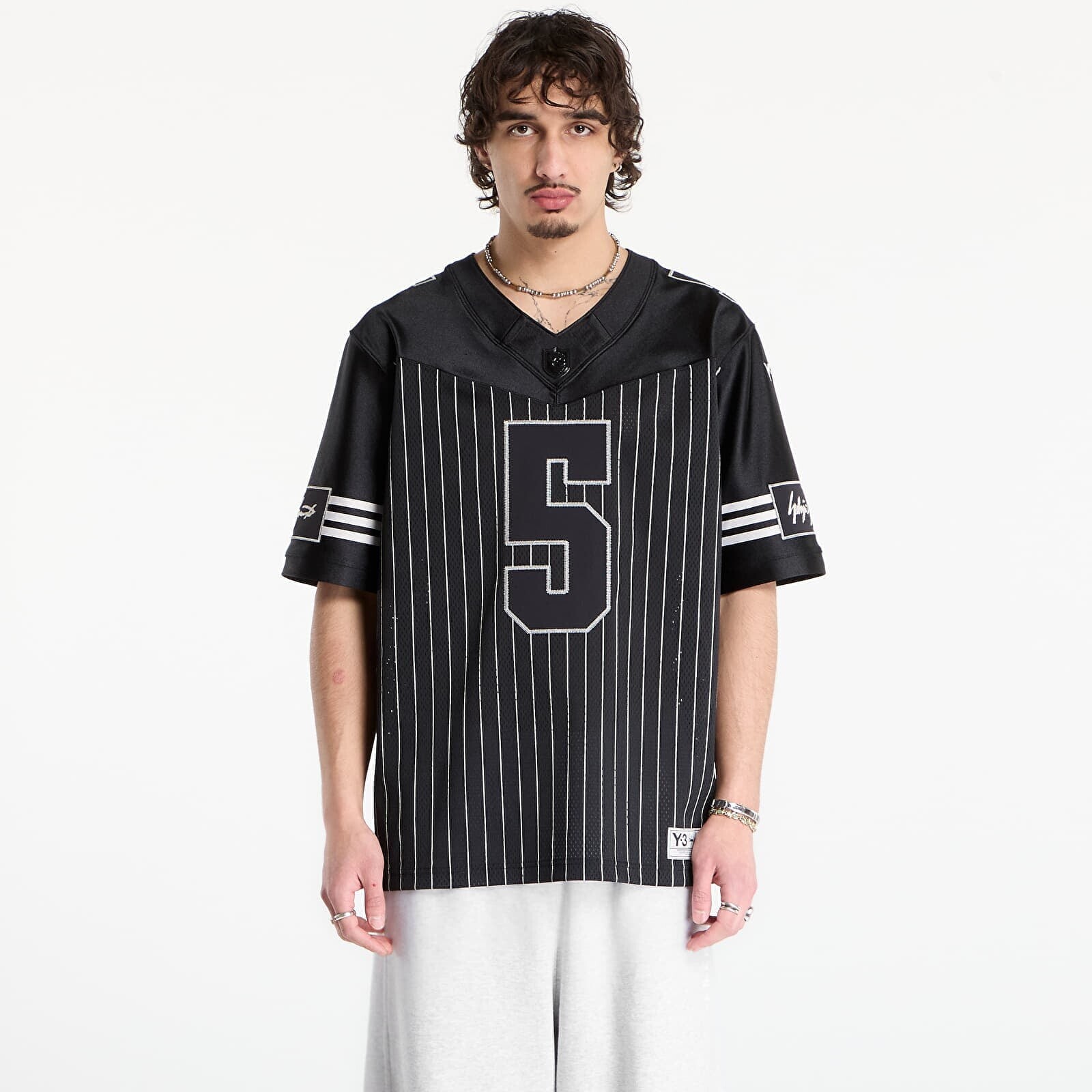 T-shirt Y-3 Elite 5 A Football Short Sleeve Jersey Black L