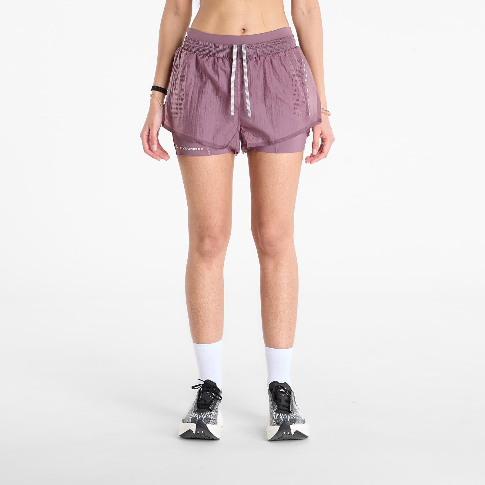 adidas Adi365 x Hermanos Koumori Running 2-In-1 Shorts Shadow Fig XS