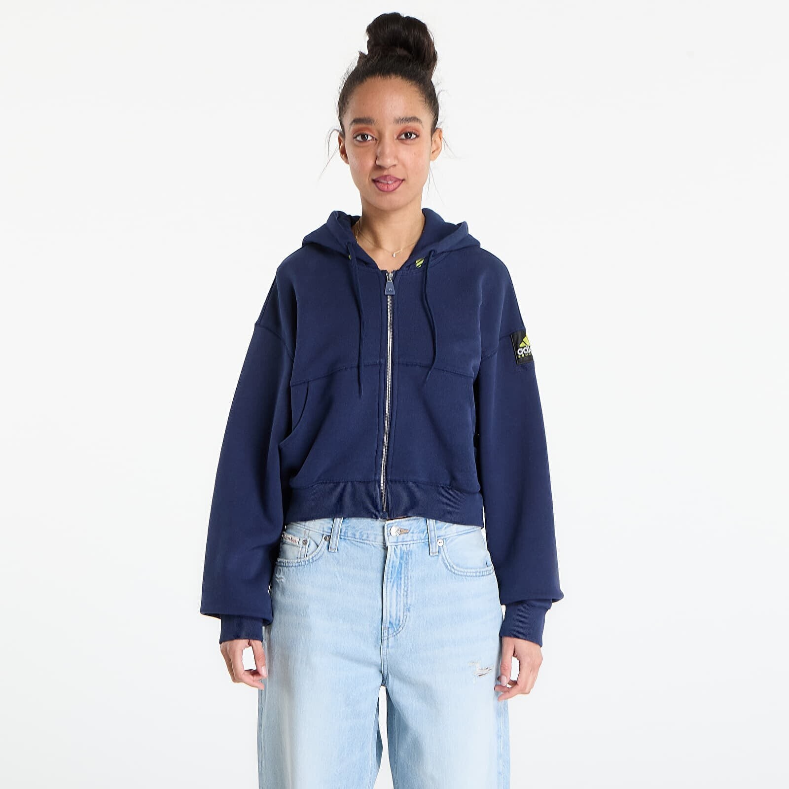 Sweatshirt adidas Cropped Hoodie Night Indigo XS