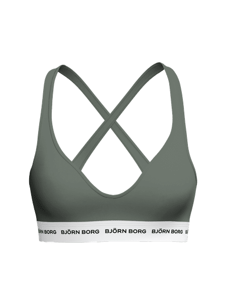 Björn Borg Logo Bralette Green, L