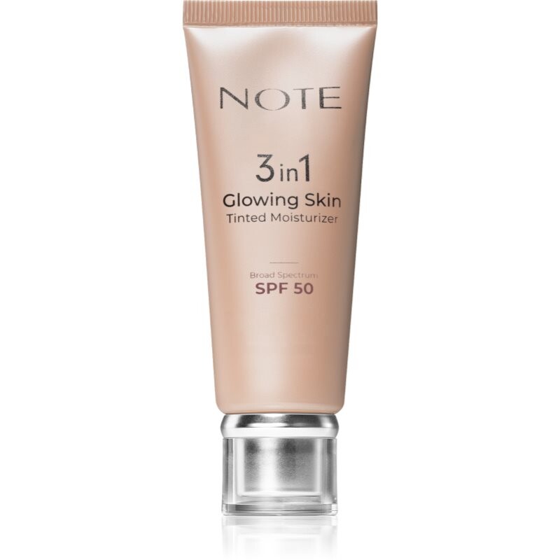 Note Cosmetique 3 in 1 Glowing Skin tinted moisturiser with a brightening effect SPF 50 30 ml