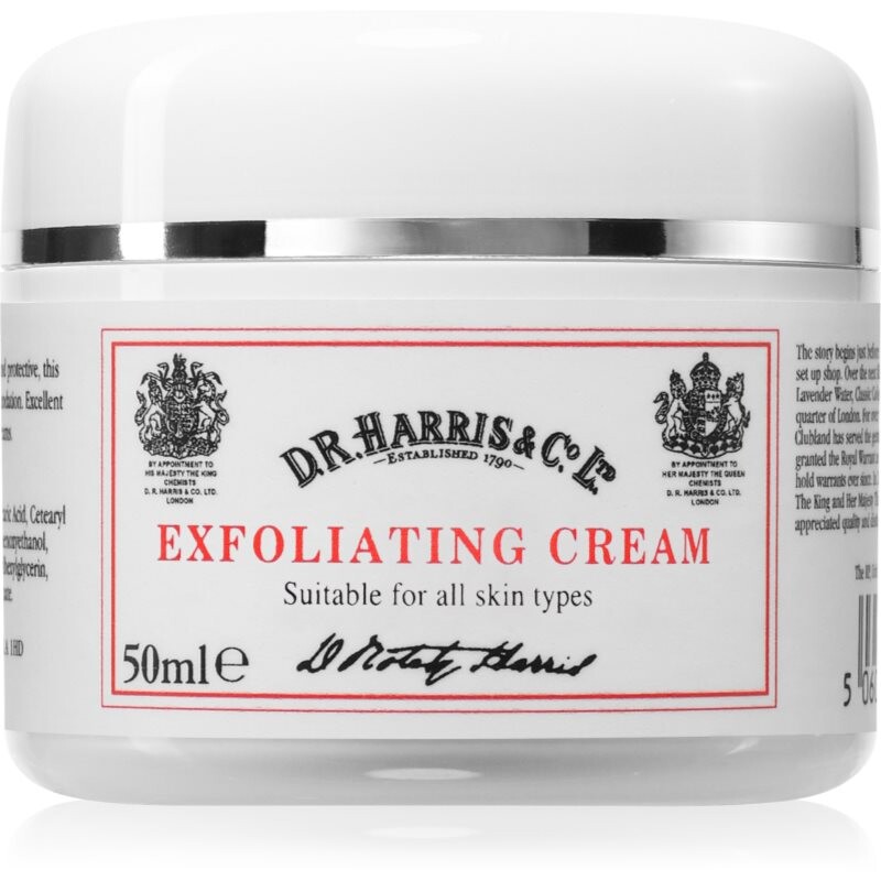 D.R. Harris Exfoliating Cream cleansing scrub for the face for men 50 ml