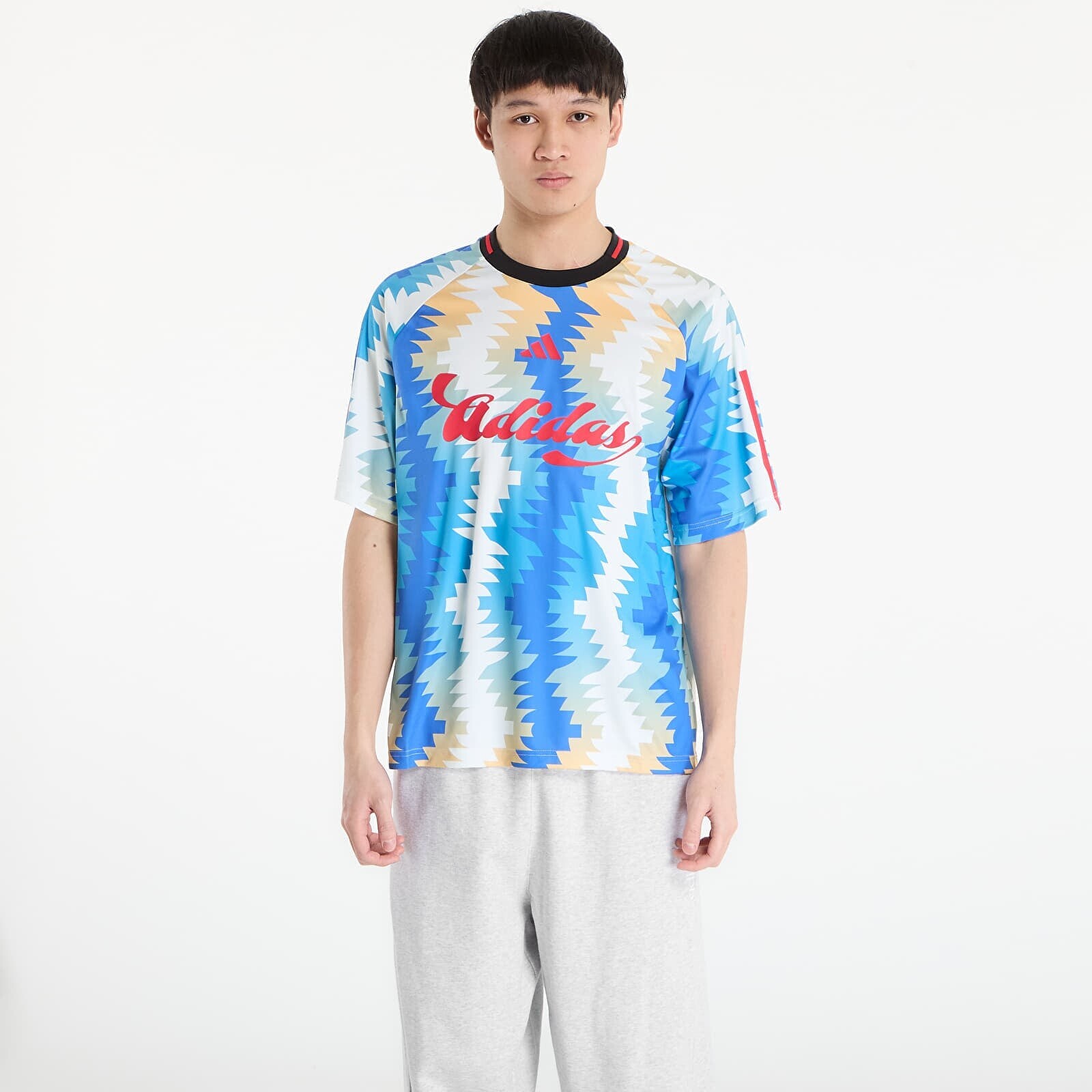 T-shirt adidas M Tiro Cg Aw T Off White/ Seicta/ Rayblu/ Multco L