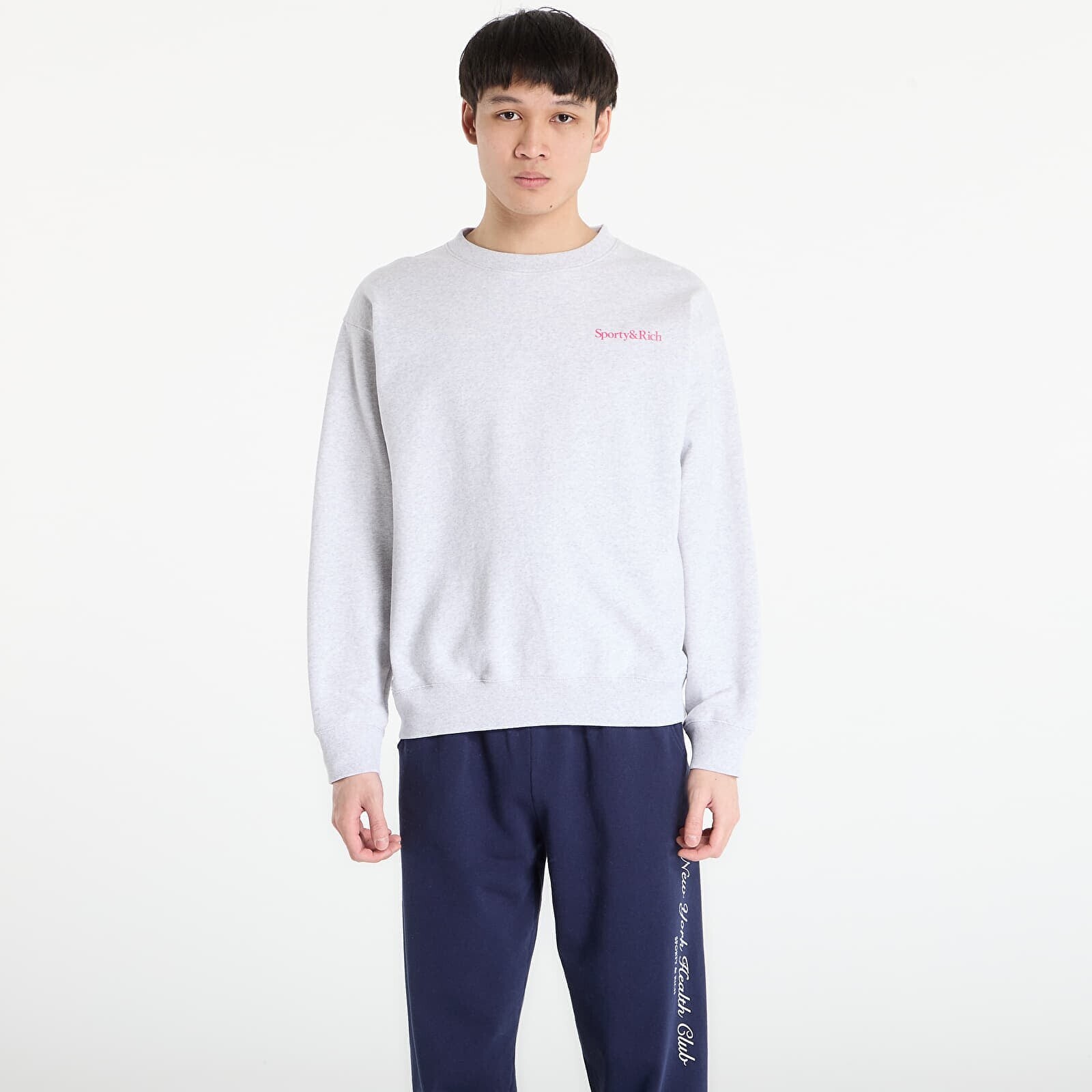 Sweatshirt Sporty & Rich NY Motion Crewneck UNISEX Heather Gray S
