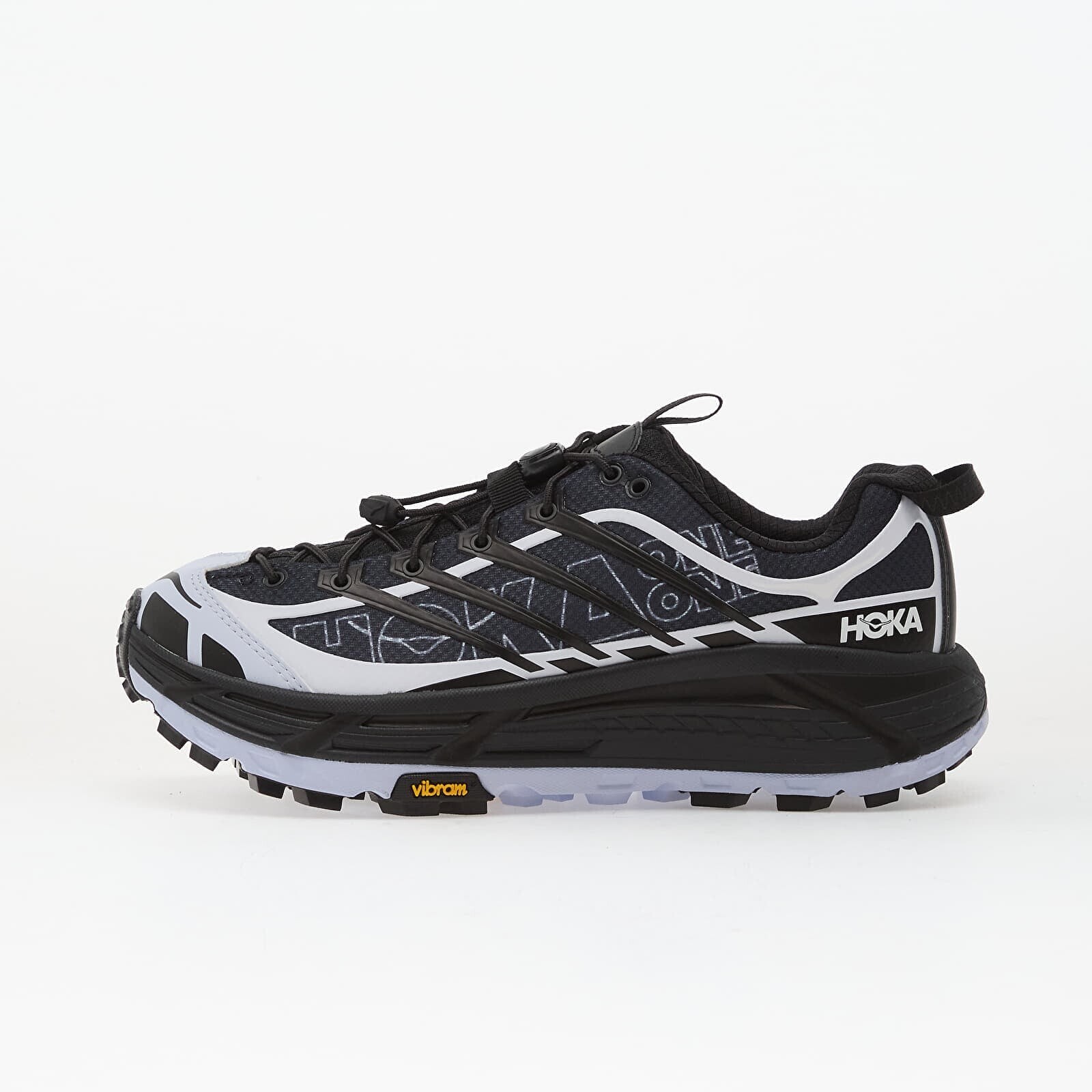 Sneakers Hoka® U Mafate Three2 Wordmark Carbon Black/ Ambient Blue UK 10.5