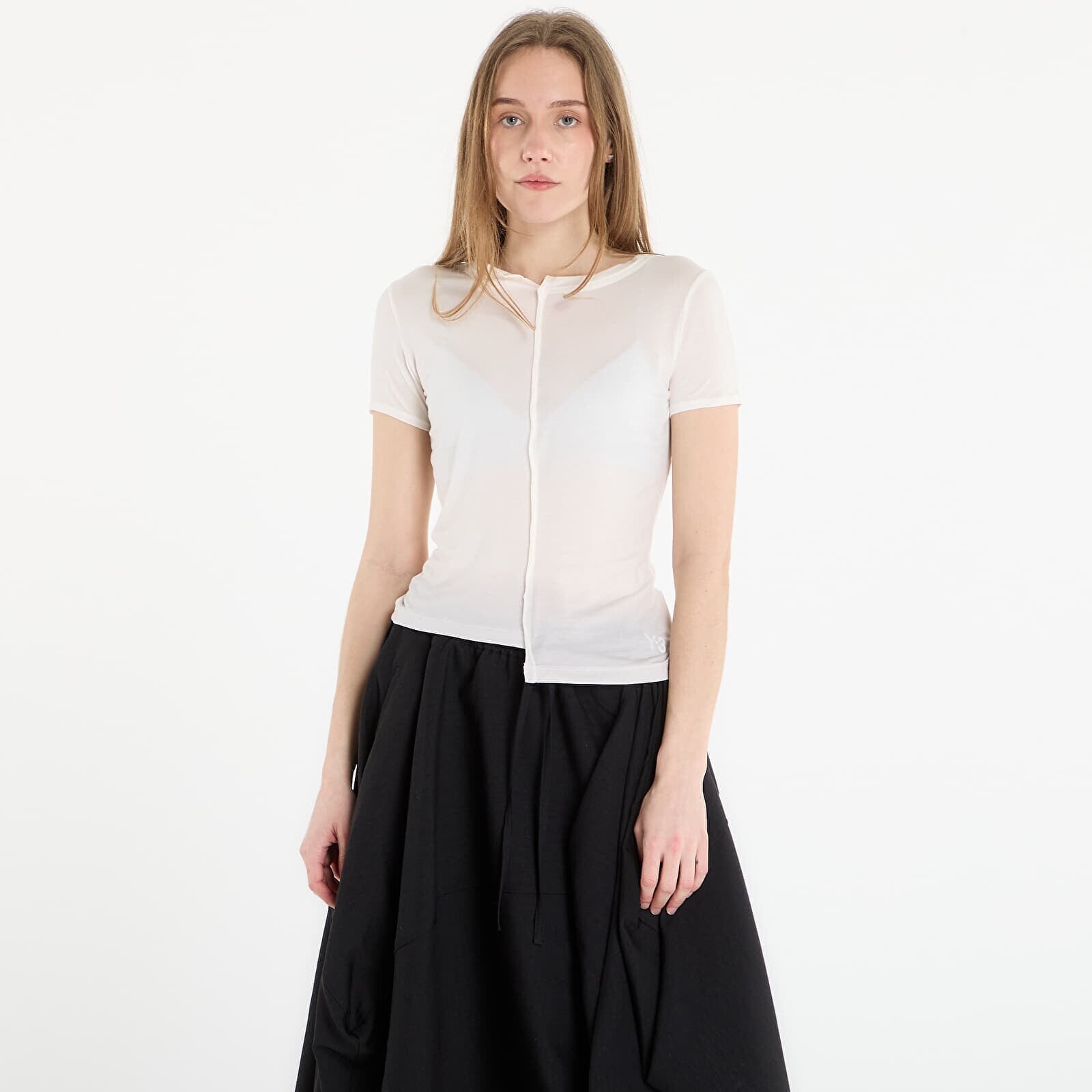 T-shirt Y-3 Dip Dye Fitted T-Shirt Chalk White L