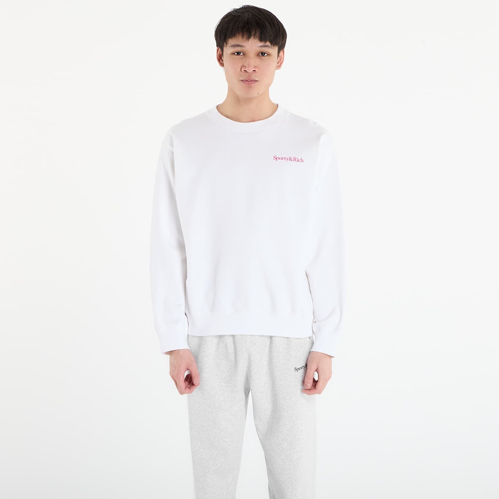 Sweatshirt Sporty & Rich NY Motion Crewneck UNISEX White L