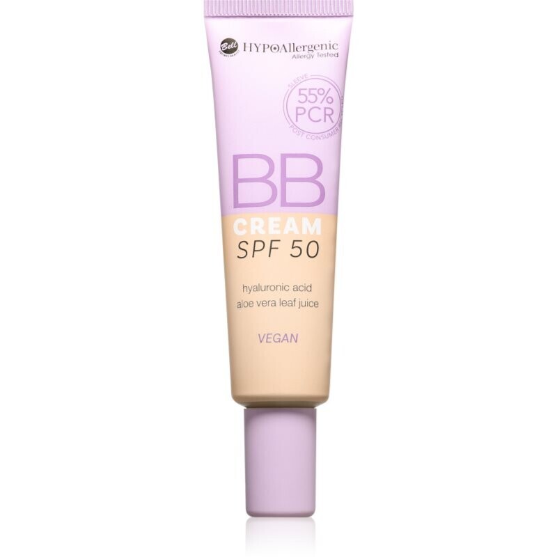 Bell HYPOallergenic hydrating BB cream SPF 50 shade 04 Cappuccino 30 g