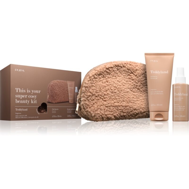 PUPA Milano Teddyland Kit gift set for women Milk and Coffee Beans 1 pc