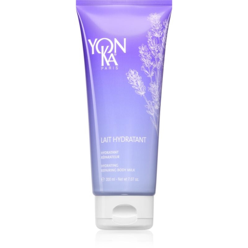 Yon-Ka Lait Hydratant Hydrating Repairing Body Milk hydrating body lotion with lavender fragrance 200 ml