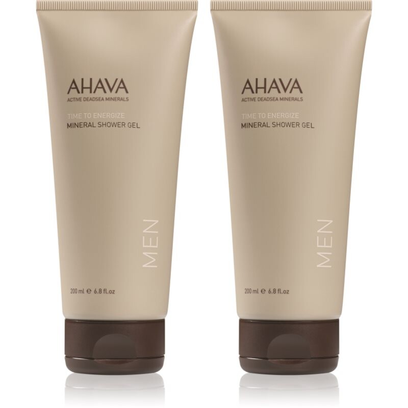 AHAVA Men Time To Energize mineral shower gel economy pack 2x200 ml