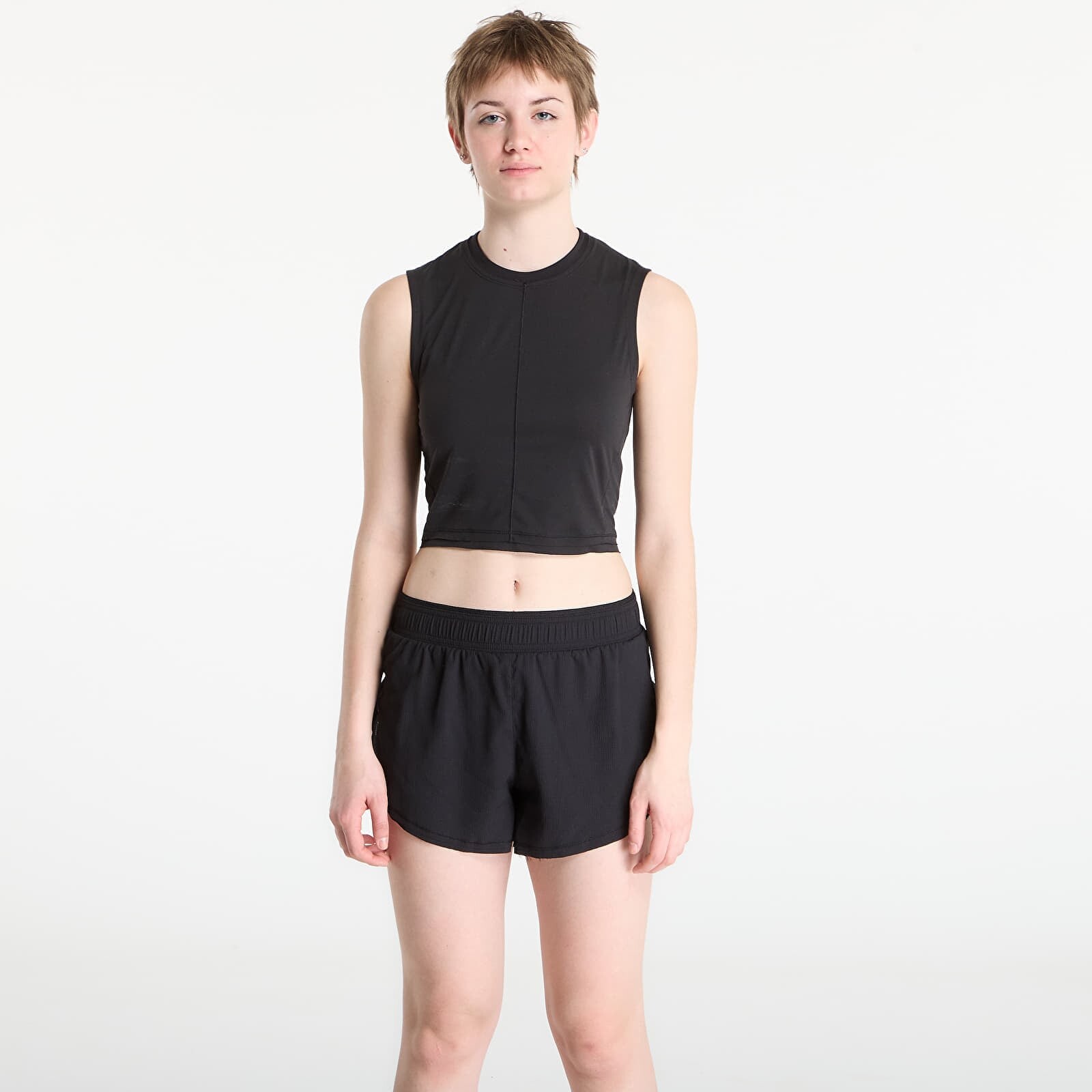 Tank top Y-3 Running Cropped Tank Top Black XS
