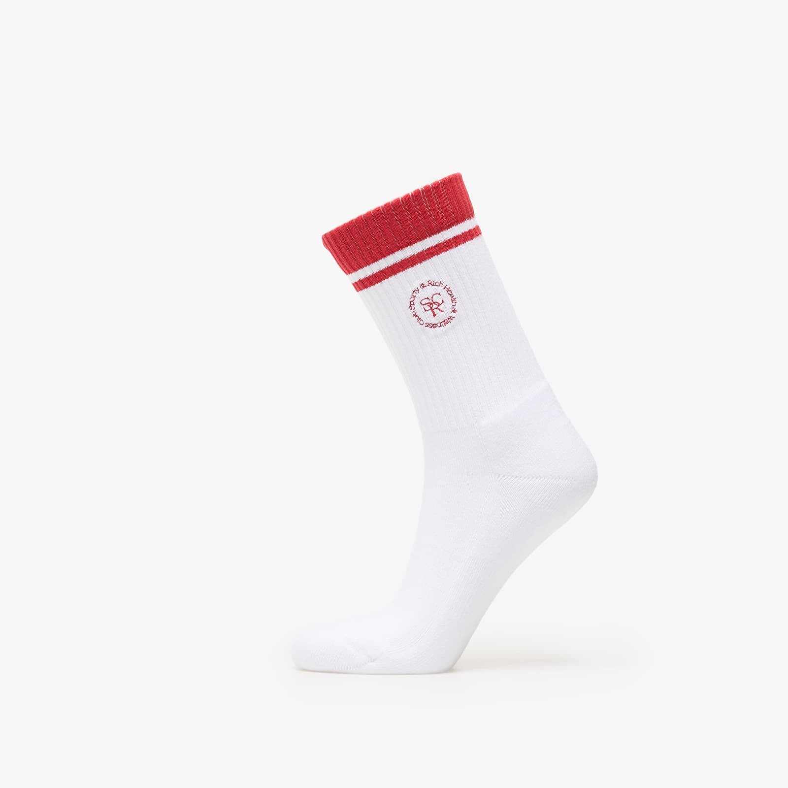 Sporty & Rich SRHWC Socks White/ Ruby Universal