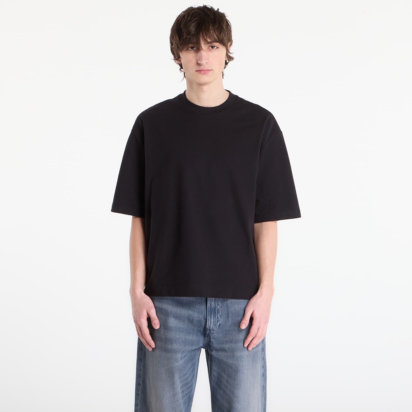 T-shirt Calvin Klein Jeans Ss Relaxed Cooling Piqu Tee Black L