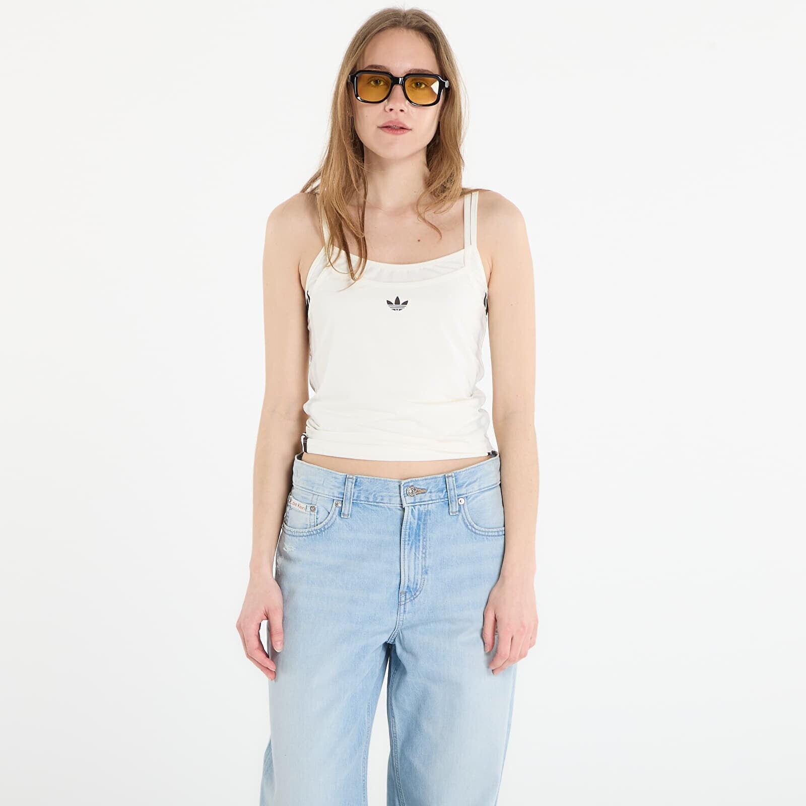 Tank top adidas Layered Tank Off White/ Off White L