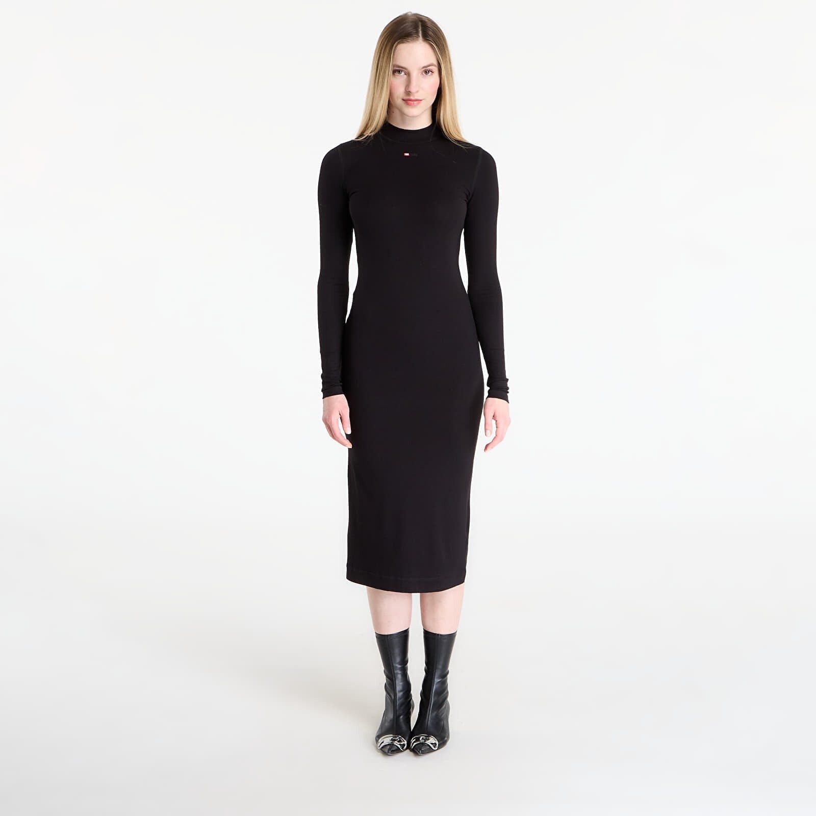 DIESEL D-Mokky-Ls-Microdiv Dress Black L