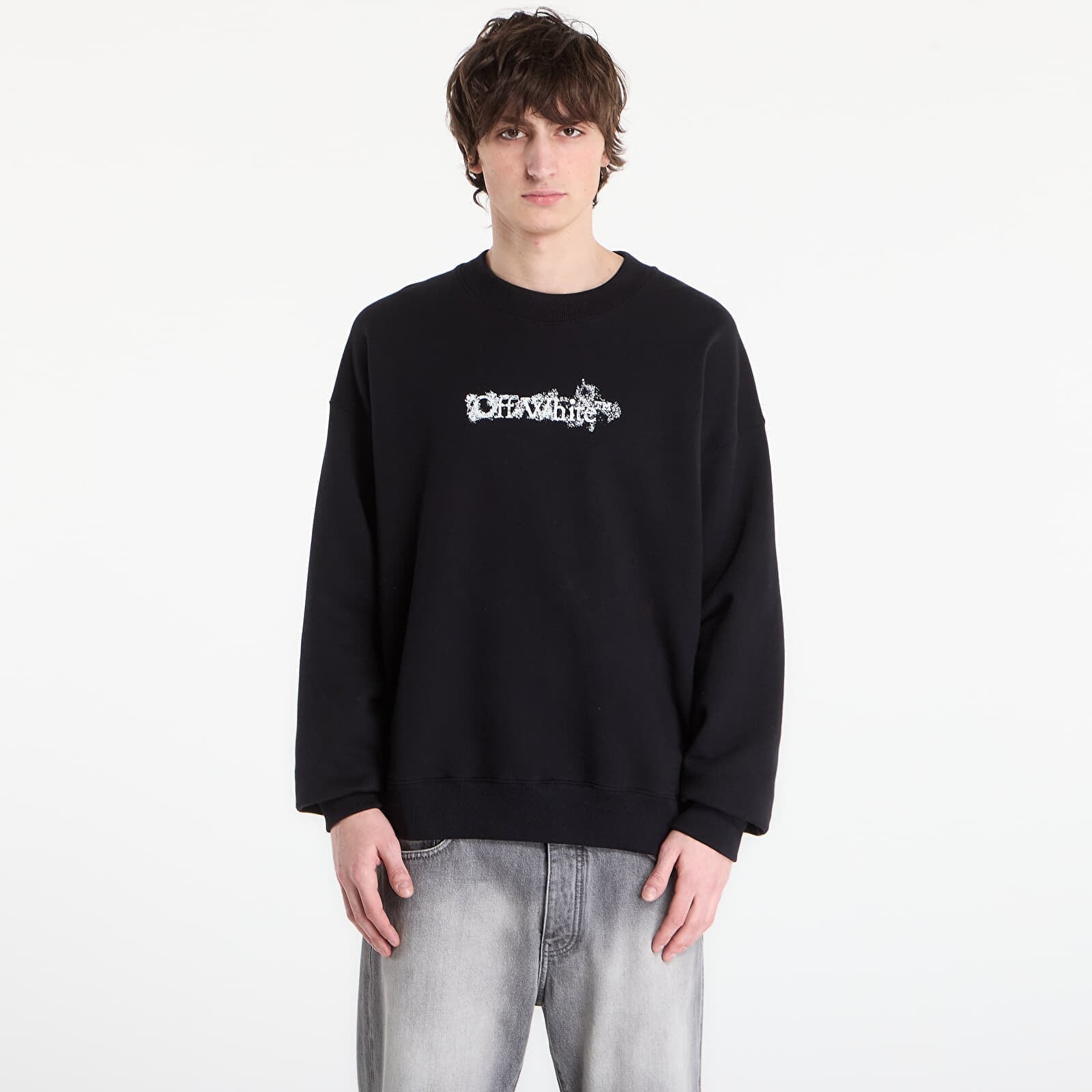 Sweatshirt Off-White Heraldic Treshold Arrows Skate Crewneck Black S