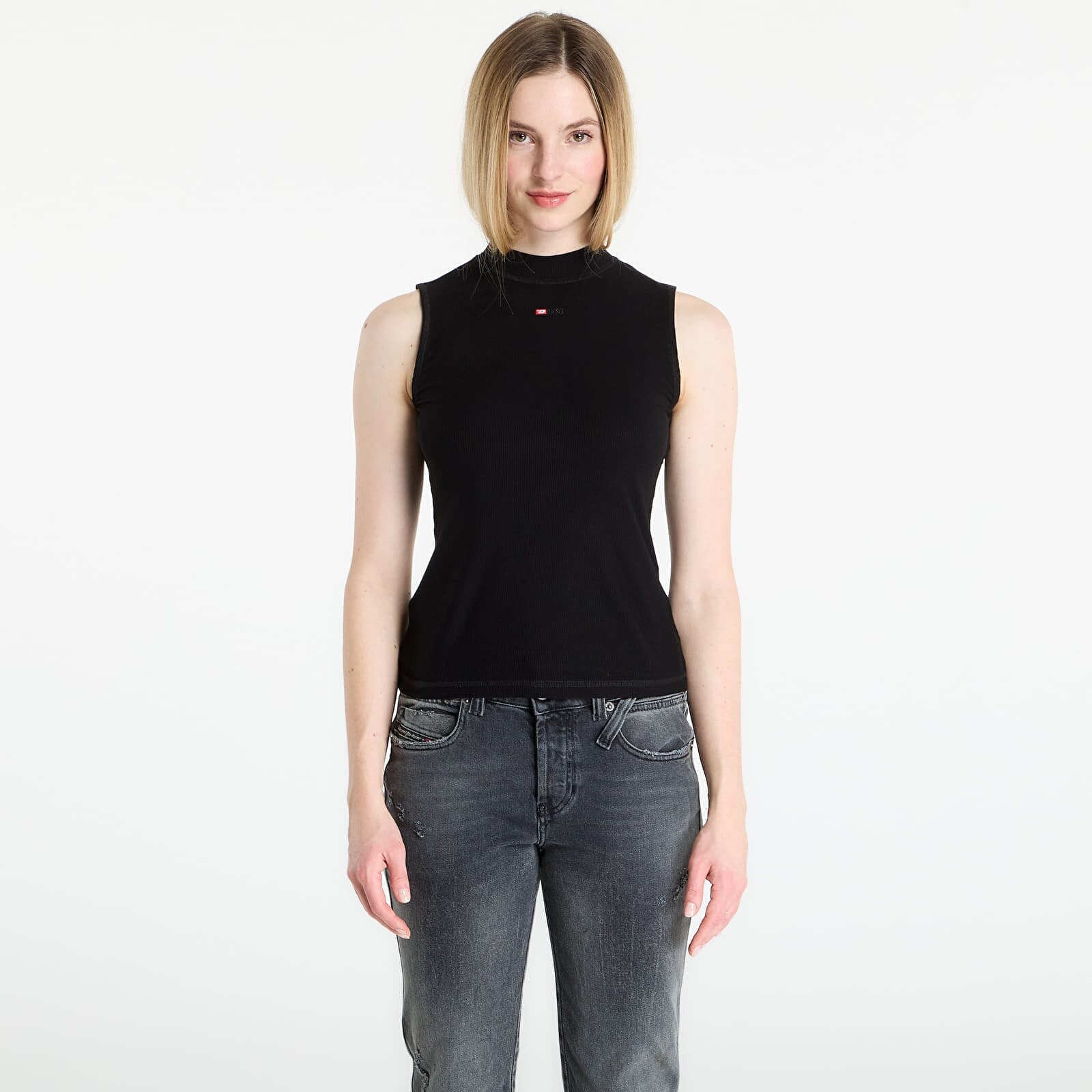 Tank top DIESEL T-Mokky-Sl-Microdiv Tank Top Black S