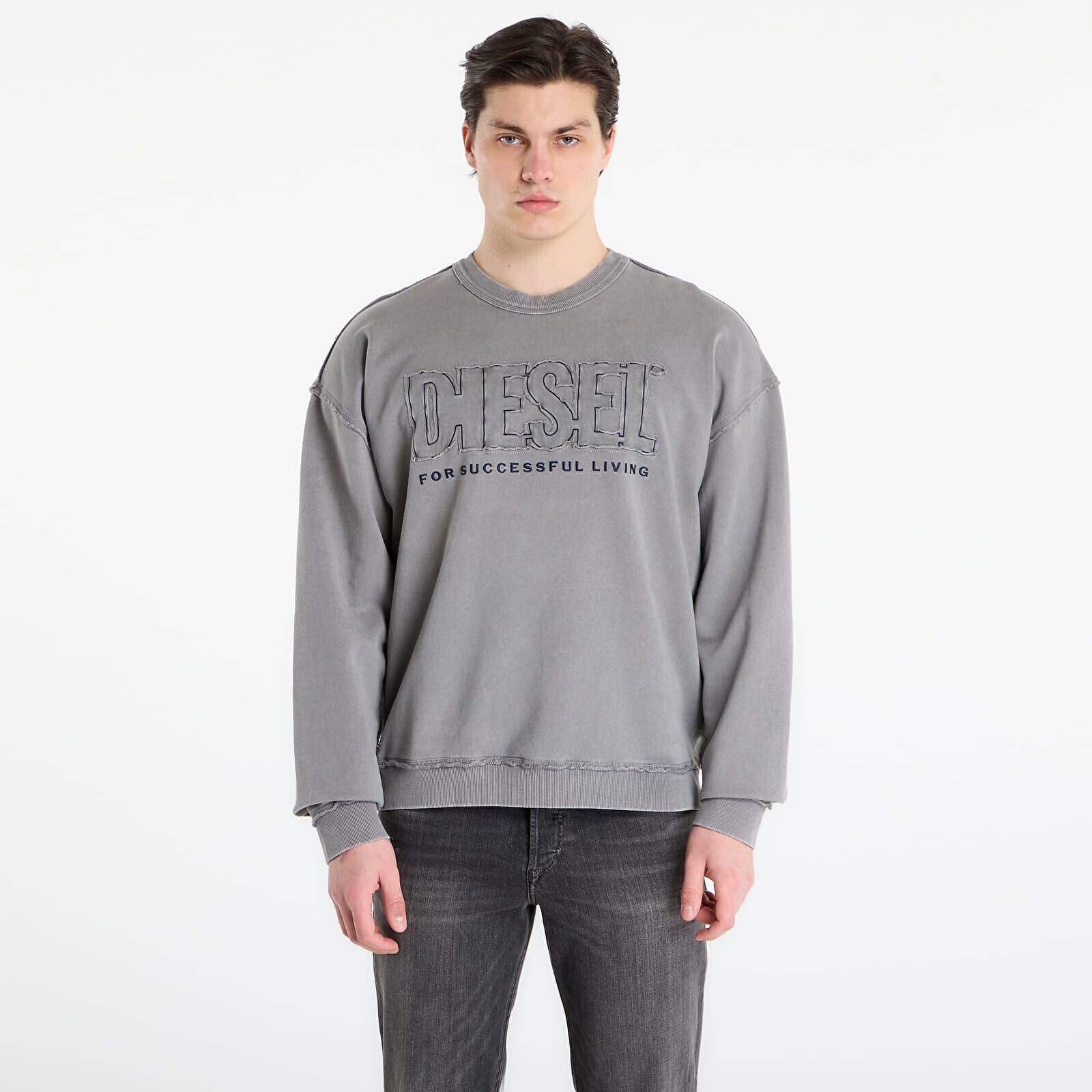 T-shirt DIESEL S-Boxt-Raw-V1 Sweat-Shirt Steeple Gray L