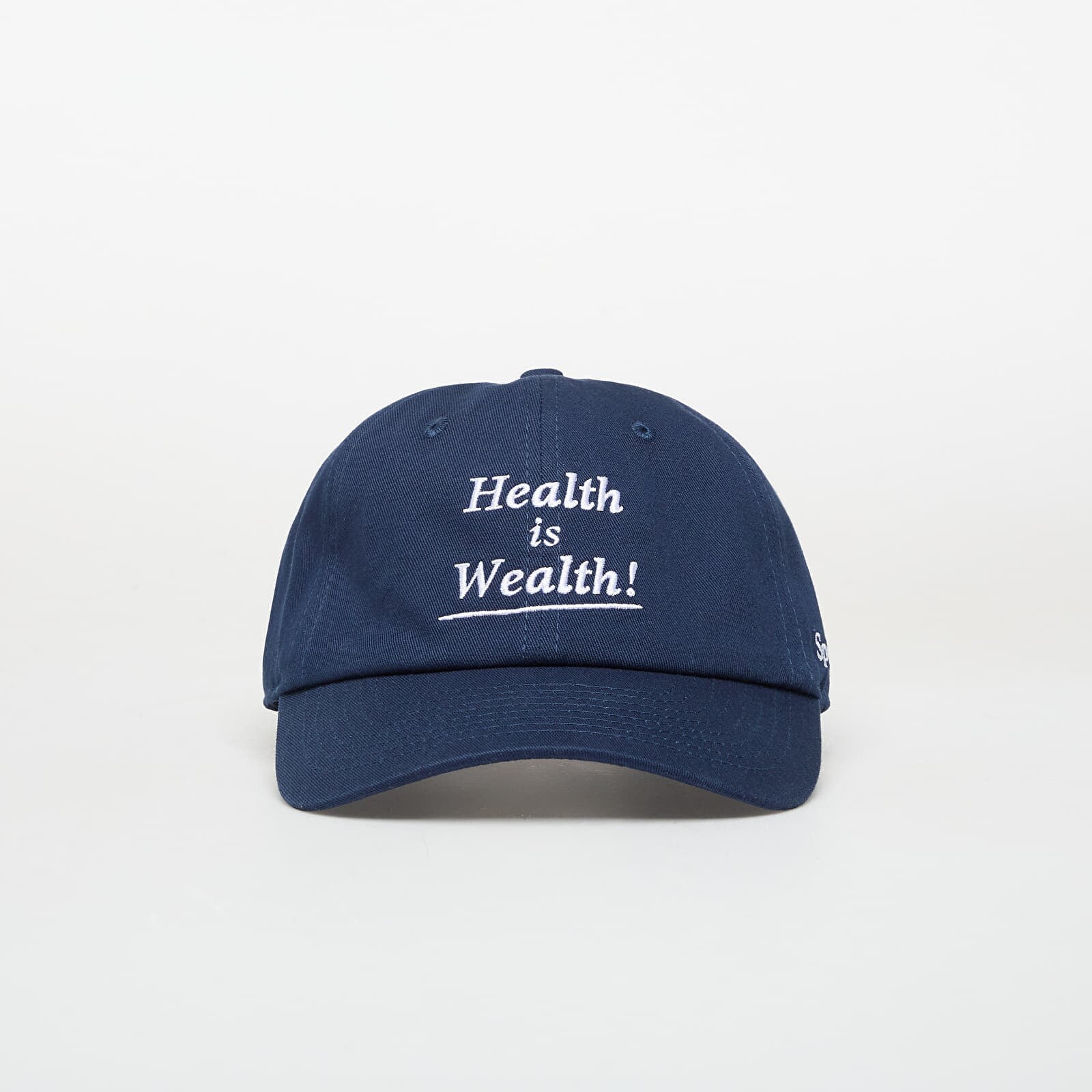 Sporty & Rich Health is Wealth Hat Light Navy Universal