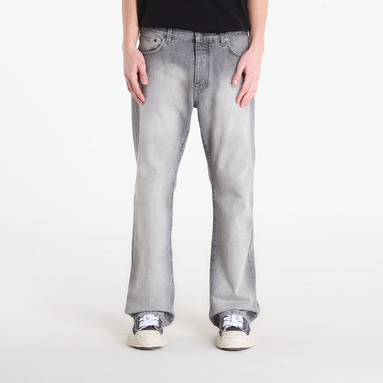 Pants Off-White Diag Slim Relaxed Jeans Sun-Faded Grey 33