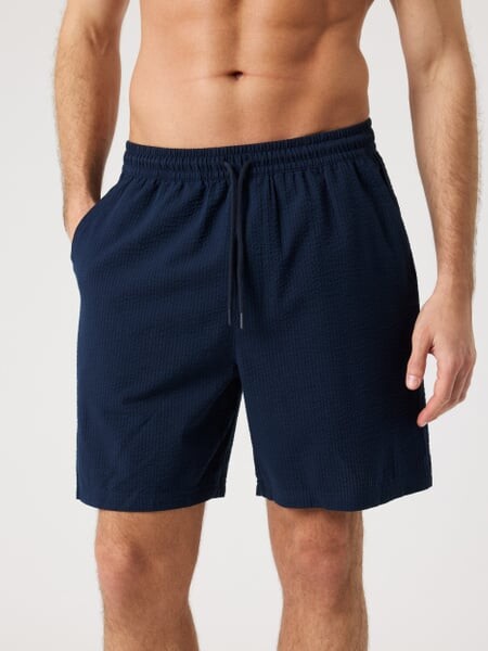 Björn Borg Borg Seersucker Resort Shorts Navy, L