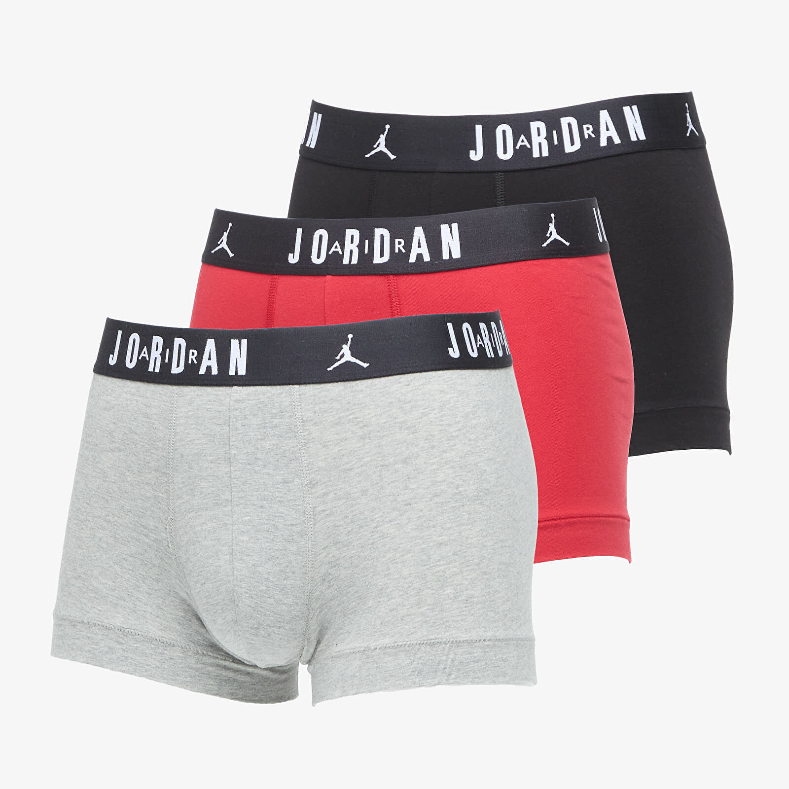 Jordan Jhm Mens Flight Cotton Trunk 3-Pack Gym Red/ Black XXL
