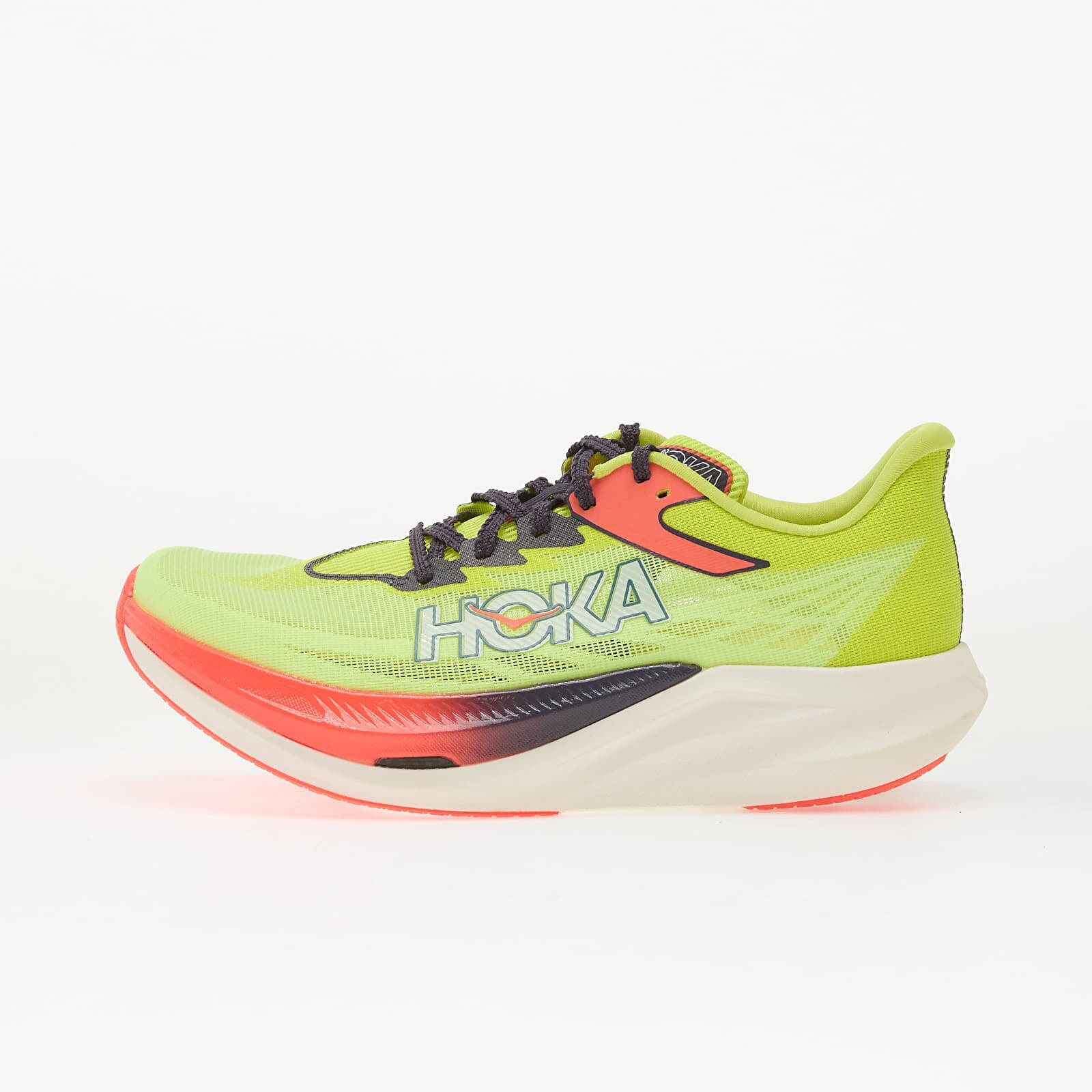 Sneakers Hoka® U Rocket X 3 Neon Yuzu/ Squid Ink UK 7.5