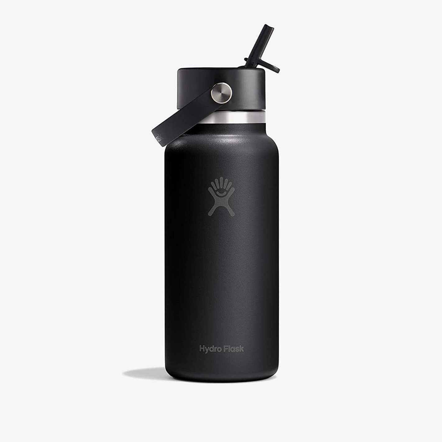 Bottle Hydro Flask 946ml Wide Flex Straw Cap Black Universal