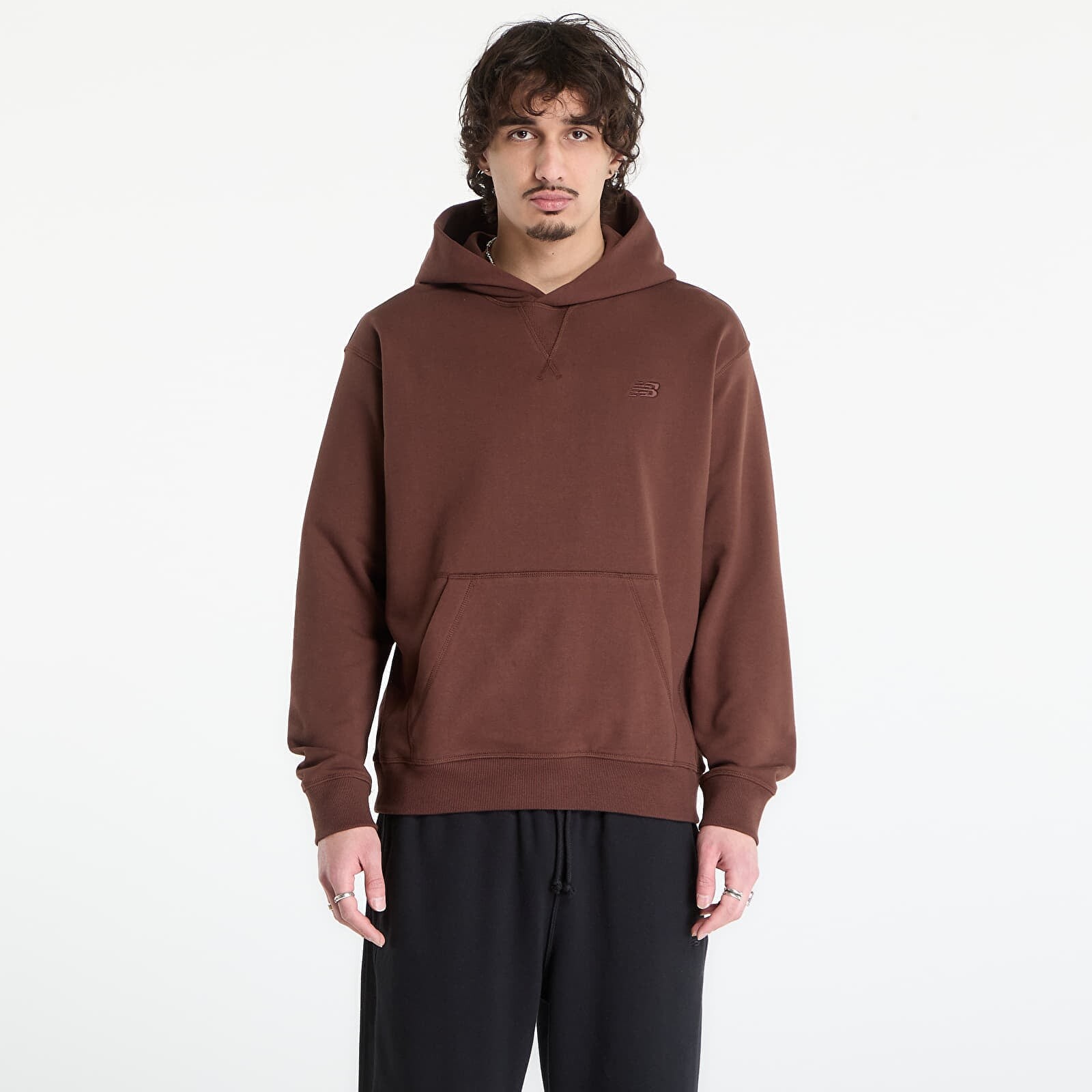 Sweatshirt New Balance Athletics French Terry Hoodie Pumpernickel M