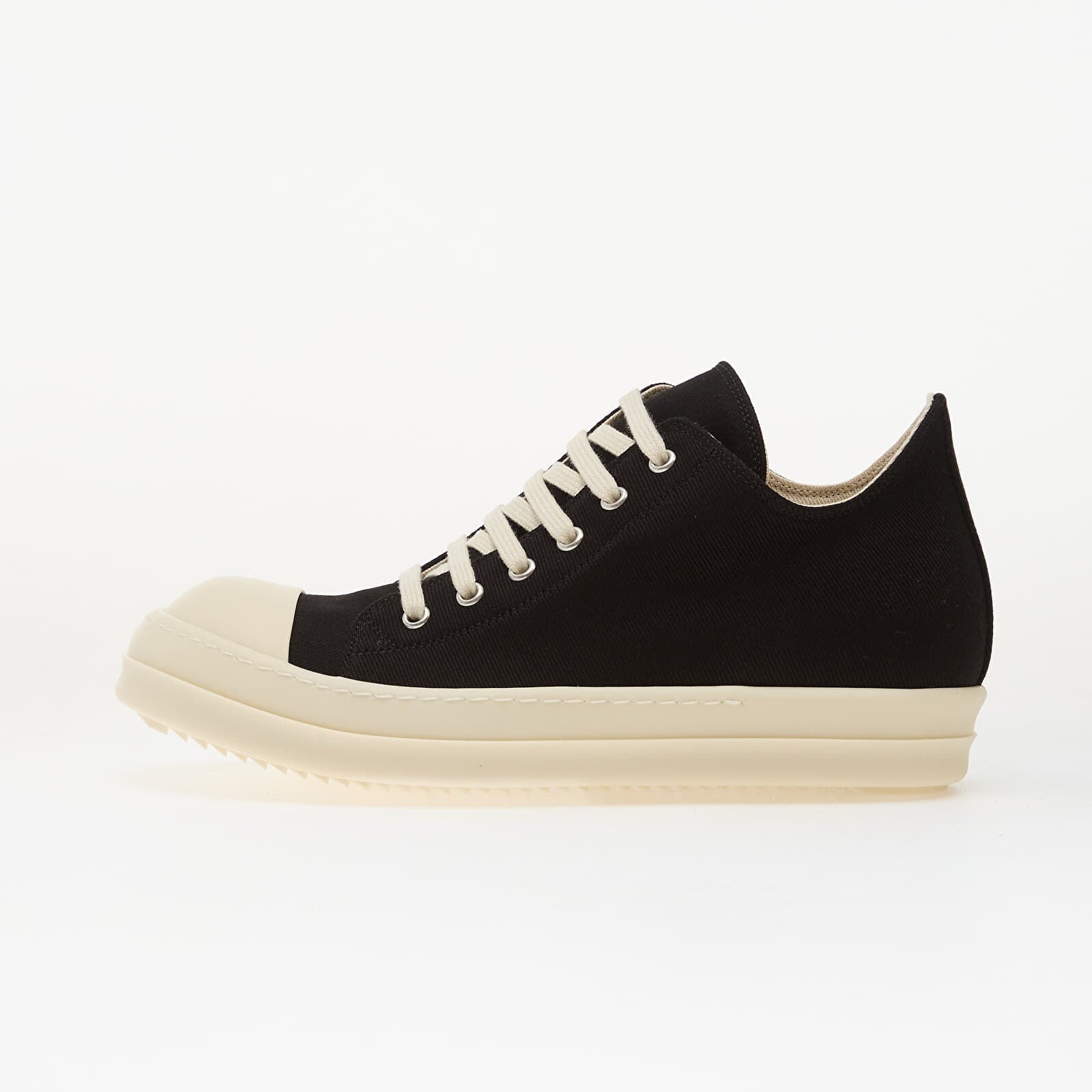 Sneakers Rick Owens DRKSHDW Denim Shoes - Low Sneaks Black/ Milk/ Milk UK 5